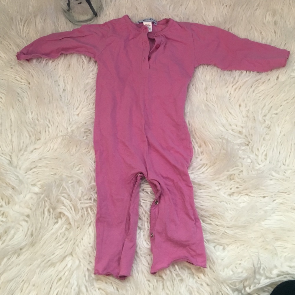 Purple Feather Baby gown